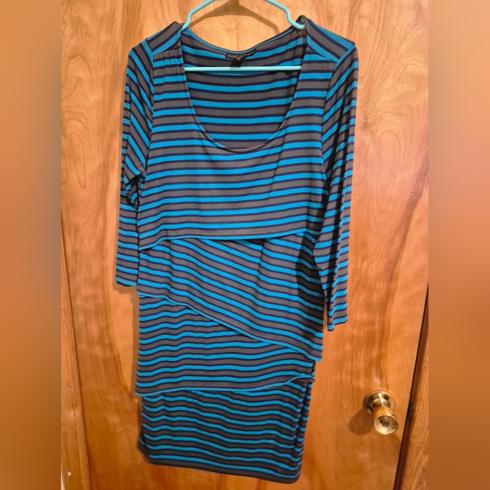 Striped Blue Dress